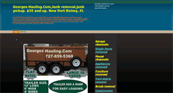 Desktop Screenshot of georgeshauling.com