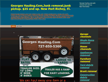 Tablet Screenshot of georgeshauling.com